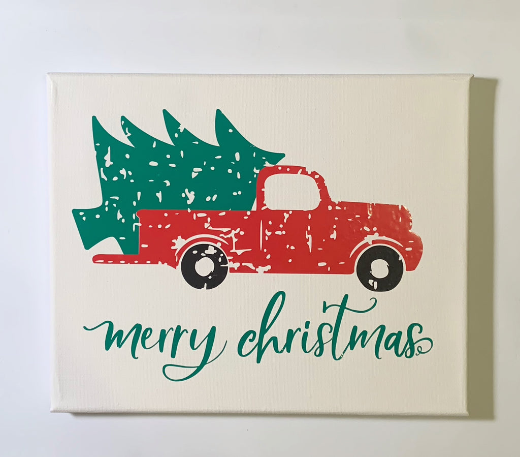Distressed Christmas Truck