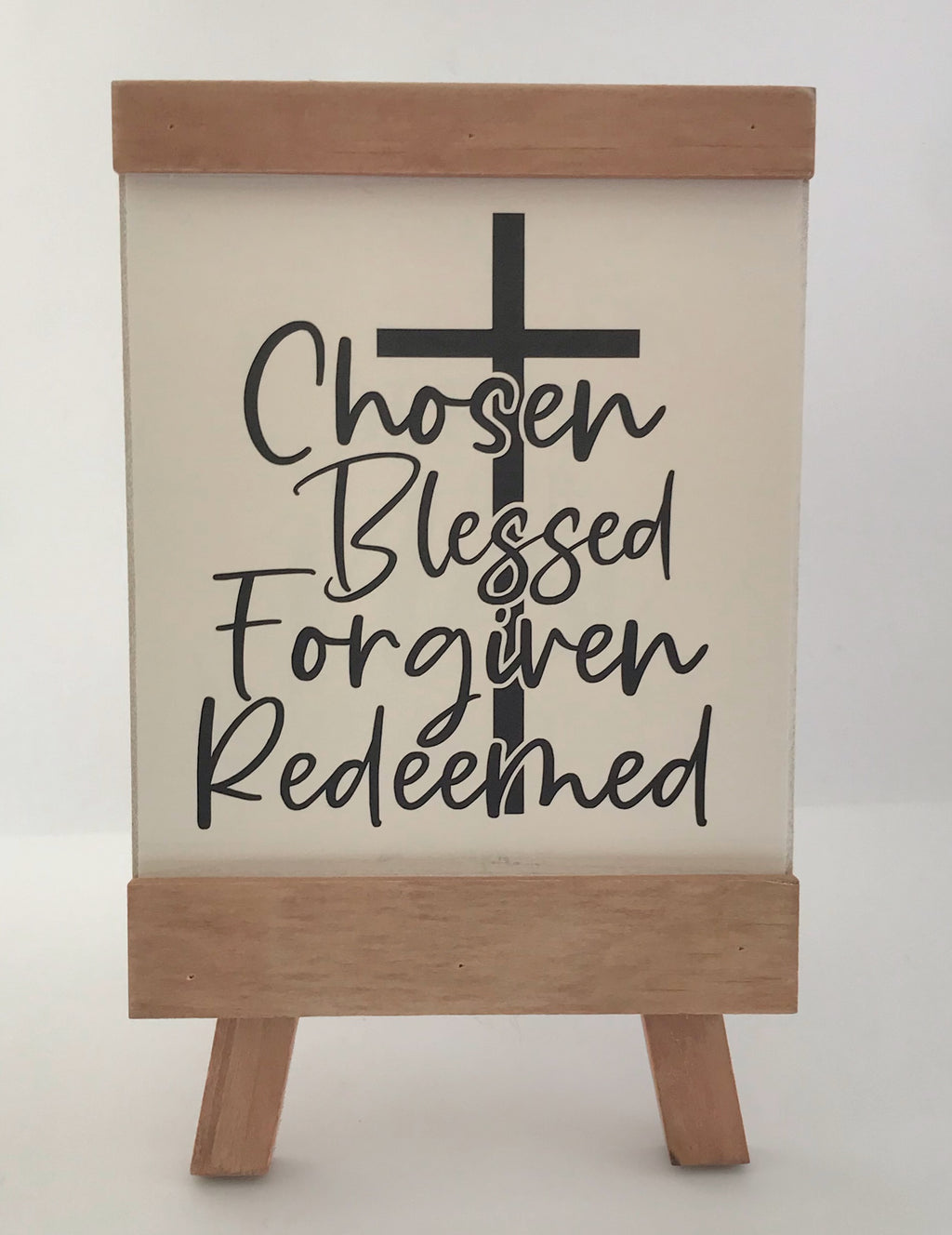 Chosen, Blessed, Forgiven, Redeemed Cross