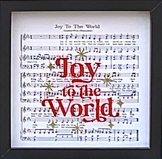 Joy to the World shadow box