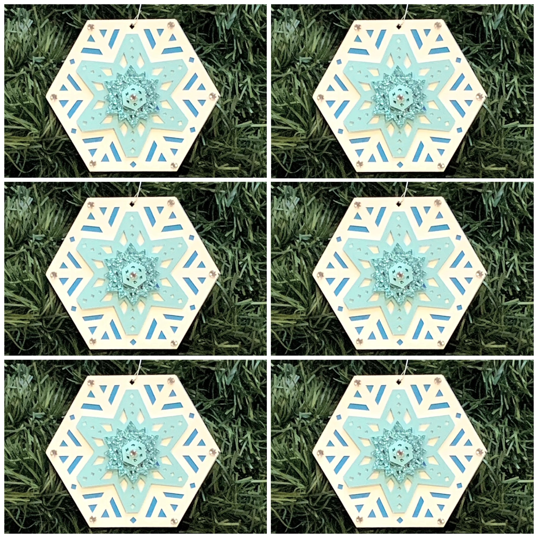 Snow Flake ornament (set of 6)
