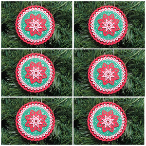 Star Christmas Ornament (Set of 6)